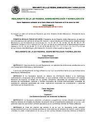 Ley Federal sobre Normas y Medidas