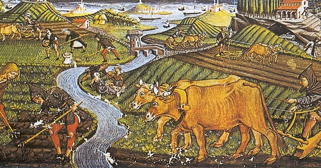 S. V. Ruralización de Europa a partir de las invasiones germánicas.