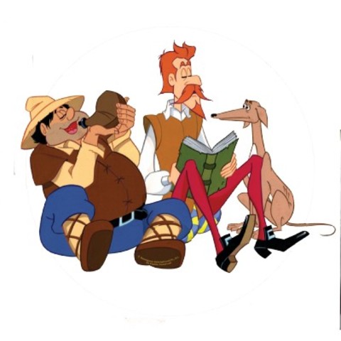 al quijote y a sancho les roban todo