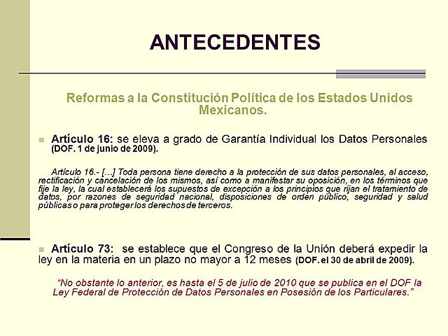 Reforma al Art 16 Constitucional