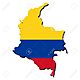 4233059 mapa de colombia y la bandera colombiana ilustración