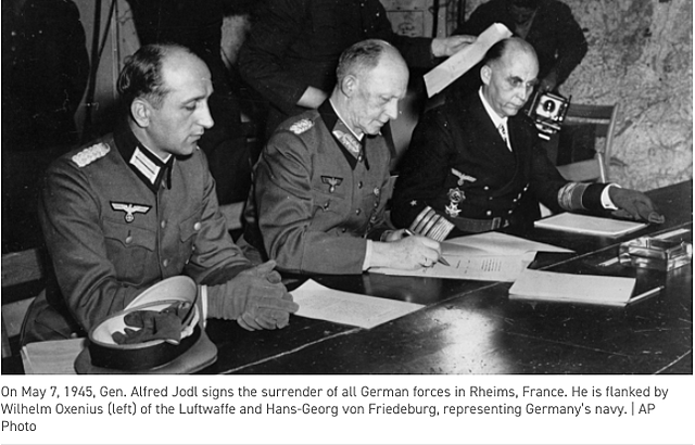 May 7, 1945 Nazi Germany surrenders
