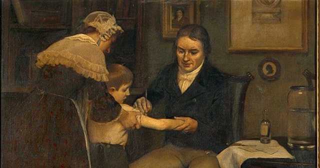 Edward Jenner desarrolla la primera vacuna contra la viruela humana