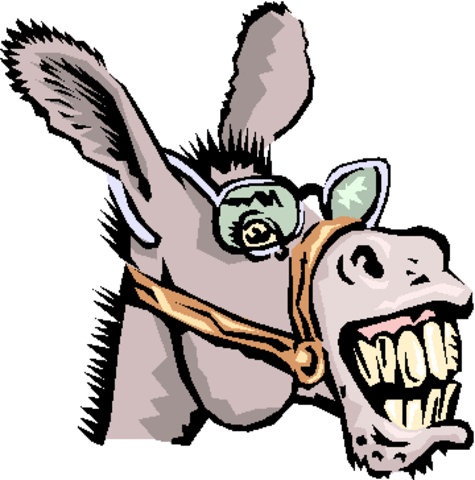 Don Quijote busca al burro al escuchar sus rebuznos.