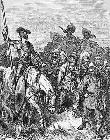 dejan herido al quijote