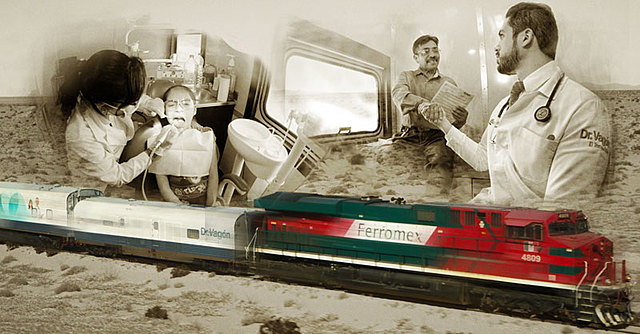Ignauguración del servicio médico de ferrocarriles nacionales