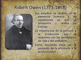 1875 ROBERT OWEN " TEORÍA DE LAS RELACIONES HUMANAS"