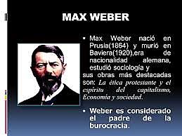 1922 MAX WEBER "TEORIA DE LA BUROCRASIA"