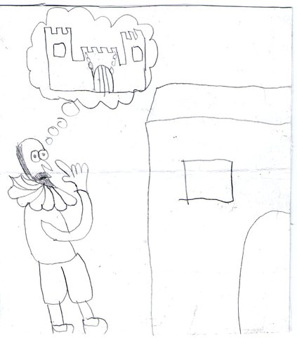 Imagina la casa donde es recivido como si fuera un castillo.