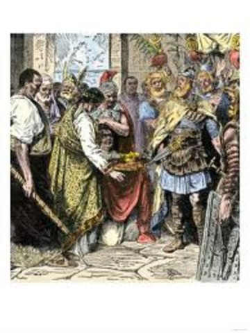 Germanic General defeats young Emperor