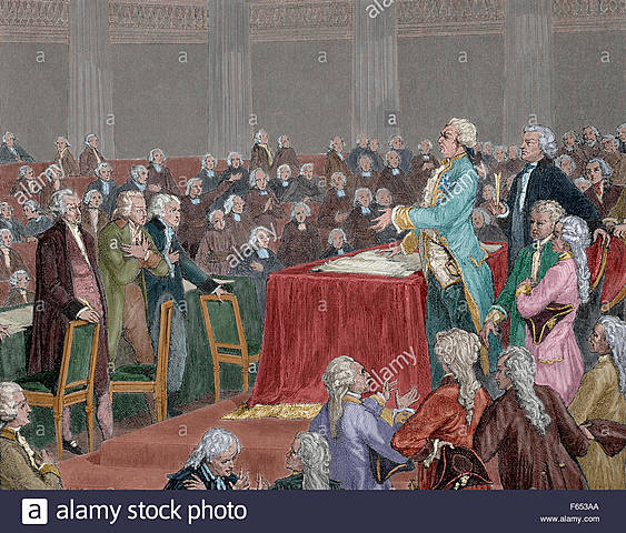 The King swears to the Constitution