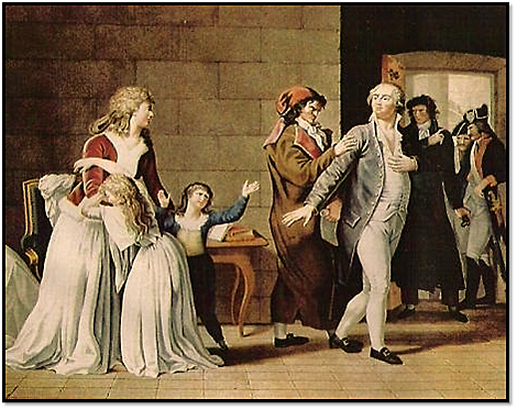 La familia real capturada