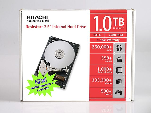 1 TB hard disk drive