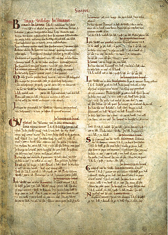 Le Domesday Book de Guillaume le Conquérant