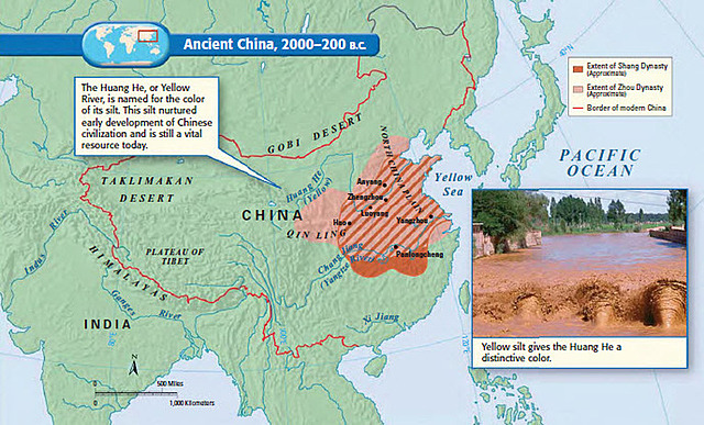 Xia dynasty consolidated control of the Yellow River region of northern China