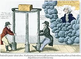 First Two-Party System Created (Dem-Rep vs Federalist)