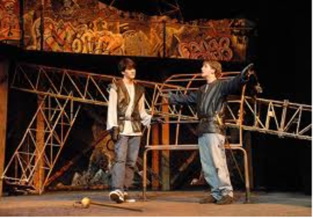 Benvollio persuades Romeo to go for Capulet's dinner feast