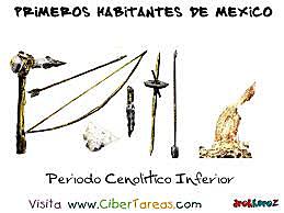 Cenolítico inferior (9,500 a 7,000 a.C.).