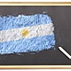 68656541 pizarra con la bandera nacional de la argentina dibujado en y una tiza serie