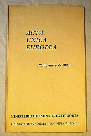 Acta única Europea