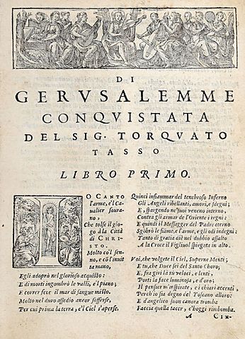 "Gerusalemme conquistata" e "seconda parte delle Rime"