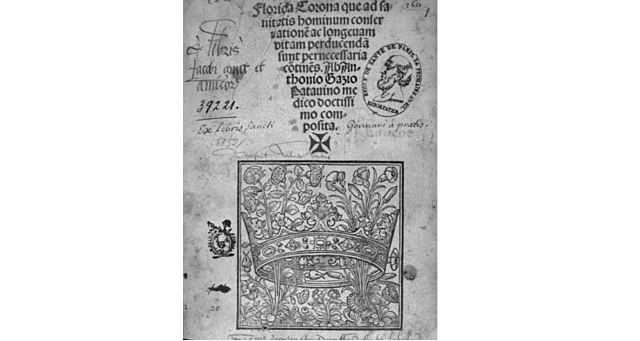 Antonio Gazio de Padua publicó "Florida Corona"