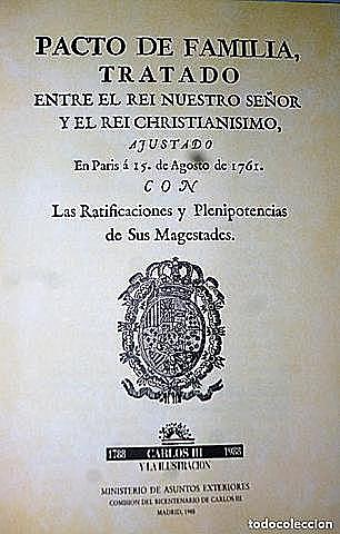 Tercer Pacto de Familia y derrota en la guerra de los Siete Años.
