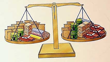 Aumento en la balanza comercial.