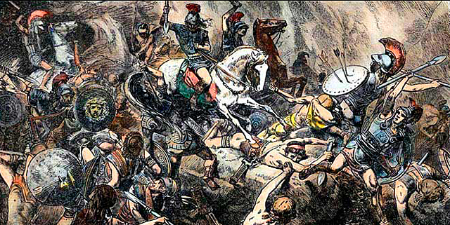 Plaga da Guerra do Peloponeso : "non se sofre a enfermidade dúas veces e, de padecela, a recaída nunca é mortal"