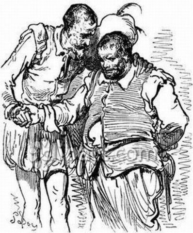 En su aventura mas larga don quijote y sancho panza se encuentran con unos duques quienes los llevan a sucasa y estos sufren muchi ahi