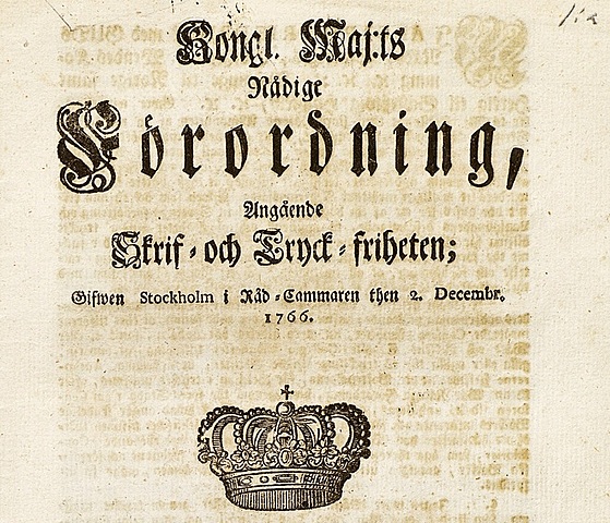 Primera Ley para libertad de prensa