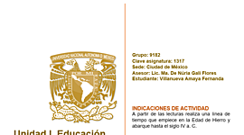 Timeline: Actividad integradora. Procesos históricos y educativos