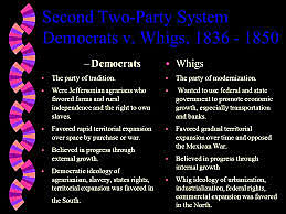 Second Two-Party System Created (Democrats vs Whigs)