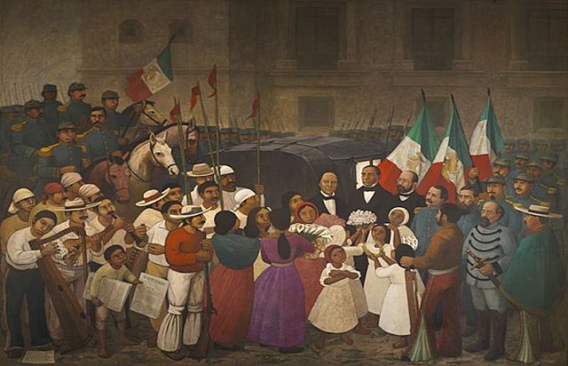 ENTRADA TRIUNFANTE DE BENITO JUAREZ