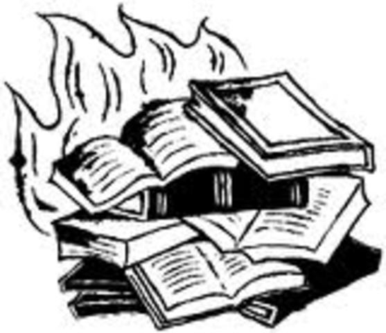 quemando los libros de caballeria