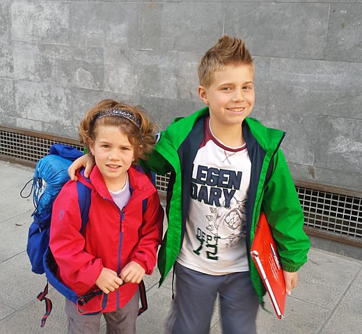 La meva germana comença al cole