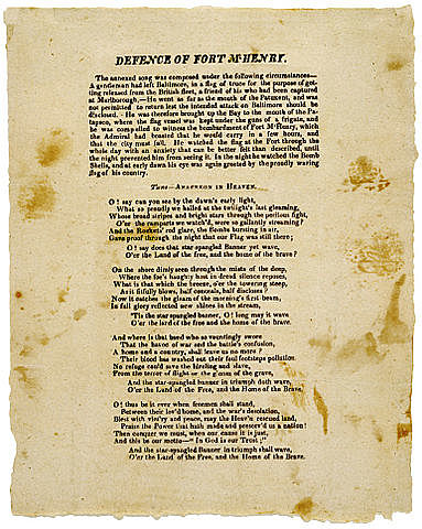 The Adoption of the Star Spangled Banner as the National Anthem