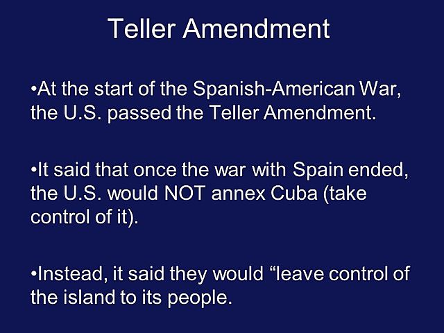 The Teller Amendment