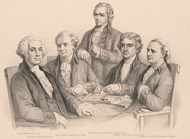 Washington Creates Presidential Cabinet