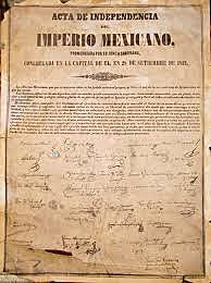 Firma de la Acta de Independencia