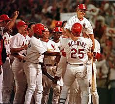 September 8: Mark McGwire breaks the single-season home run record.