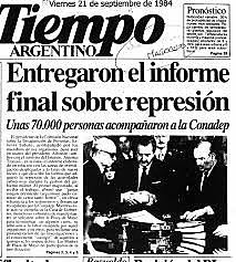 CONADEP(comision nacional sobre desaparion de personas