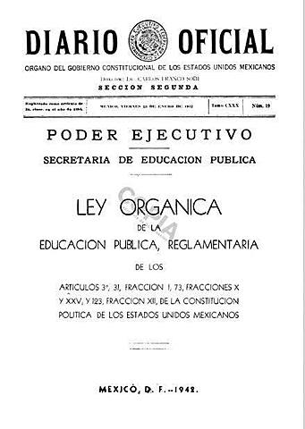 La Ley Orgánica de la Educación Pública Reglamentaria