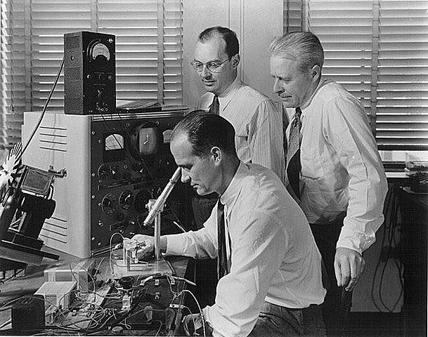 John Bardee, William Shockely, Walter Brattain