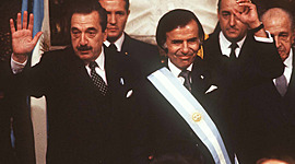 Timeline: Presidencias Raul Alfonsin - Carlos Menem