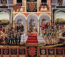 Guerra hispano-francesa, con victorias de España. Paz de Cateau-Cambrésis