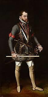 Felipe II coronado rey de España y sus posesiones Europeas y de Ultramar