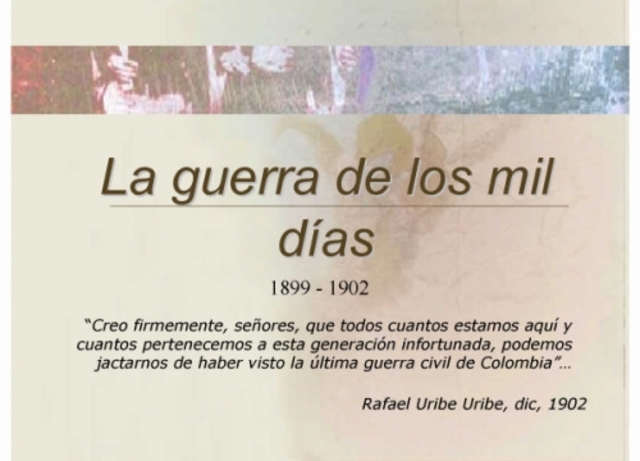 Finalizacion de la guerra de los mil dias