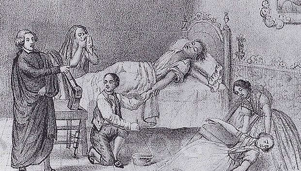 El cólera y el ferrocarril en México.