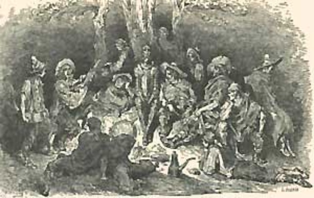 Don quijote comiendo